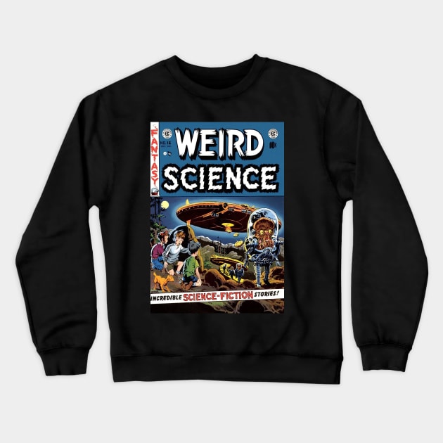 Vintage Sci Fi Comic Book Crewneck Sweatshirt by jtees40